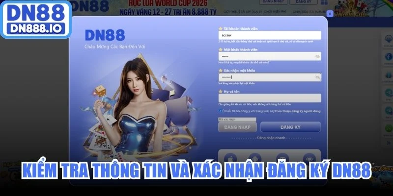 Kiểm tra thông tin, xác nhận đăng ký DN88 thành công